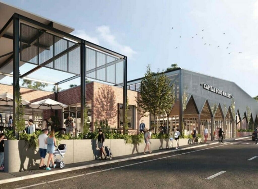 Artist impression of the Capital Food Market precinct